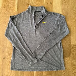 Nike Dri Fit Gray Boston Run Quarter-Zip Size XL